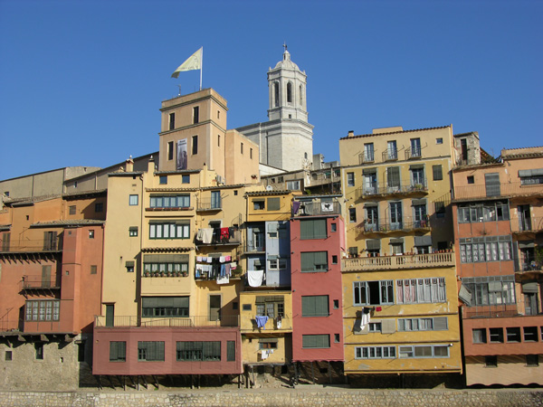 Girona - Die Häuser am Onyar