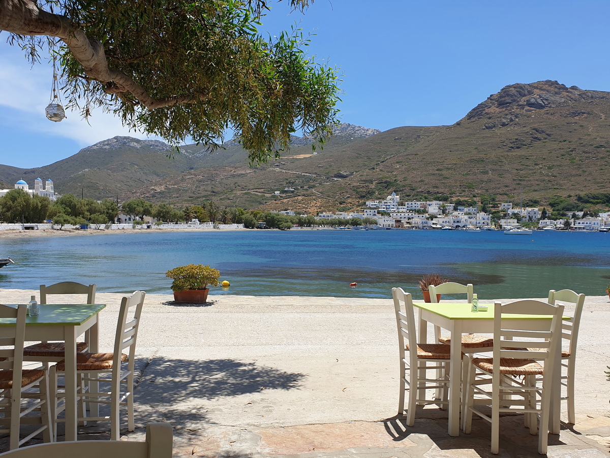 Amorgos -  Katapola - Tavernen im Alte Hafen