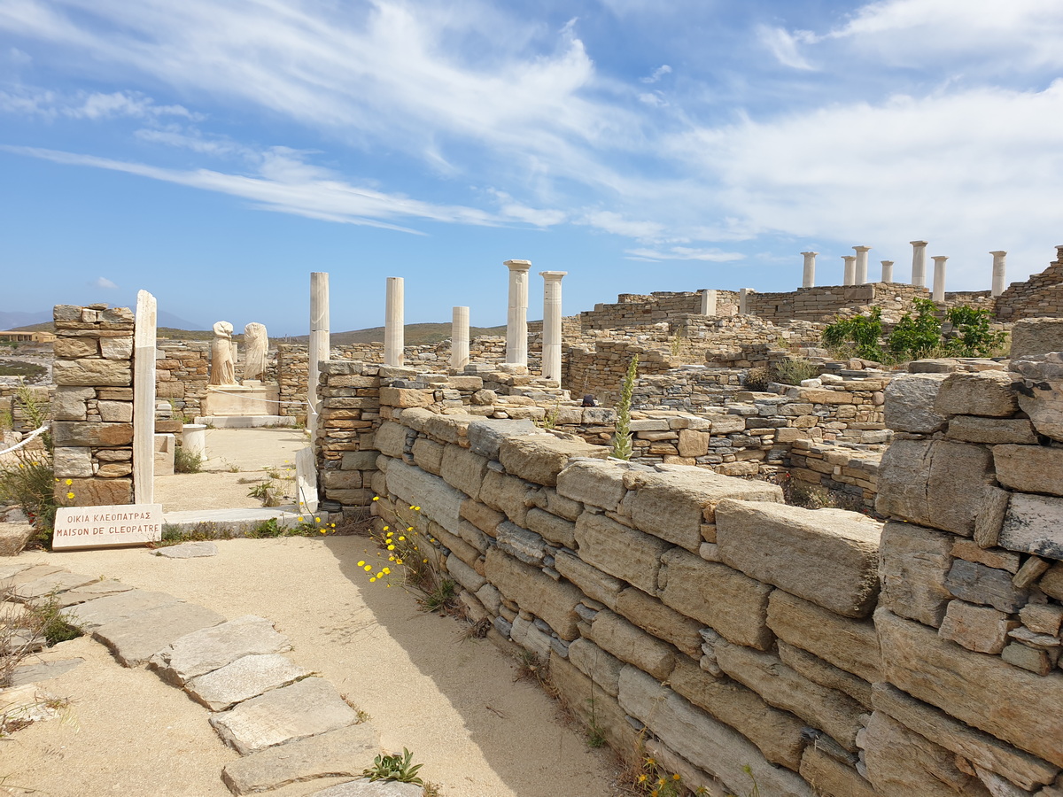 Das Haus der Kleopatra und des Dioskouridis - Ausgrabungsstätten auf Delos