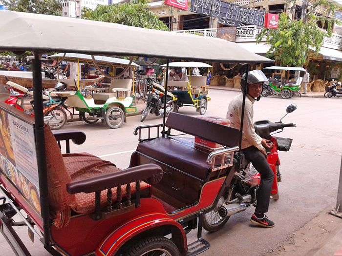 Kambodscha - Siem Reap - Hotel Pavillon d'Orient - privater Tricycle mit Englisch sprechendem Fahrer inklusive