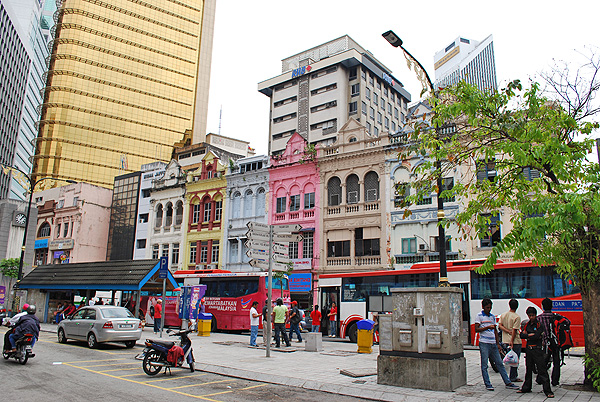 Kuala Lumpur - Shophouses  des Medan Pasar Lama