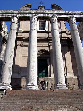 Altes Rom - Forum Romanum. Tempio di Antonino e Faustina 