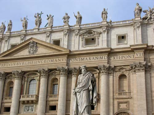Petersplatz Piazza San Pietro Rom Der Vatikan die Vatikanstadt der Vatikanstaat Petersdom