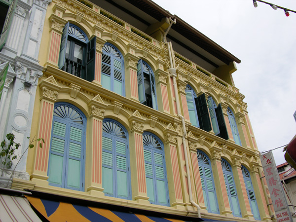 Singapur Chinatown - Renovierte Shophouses